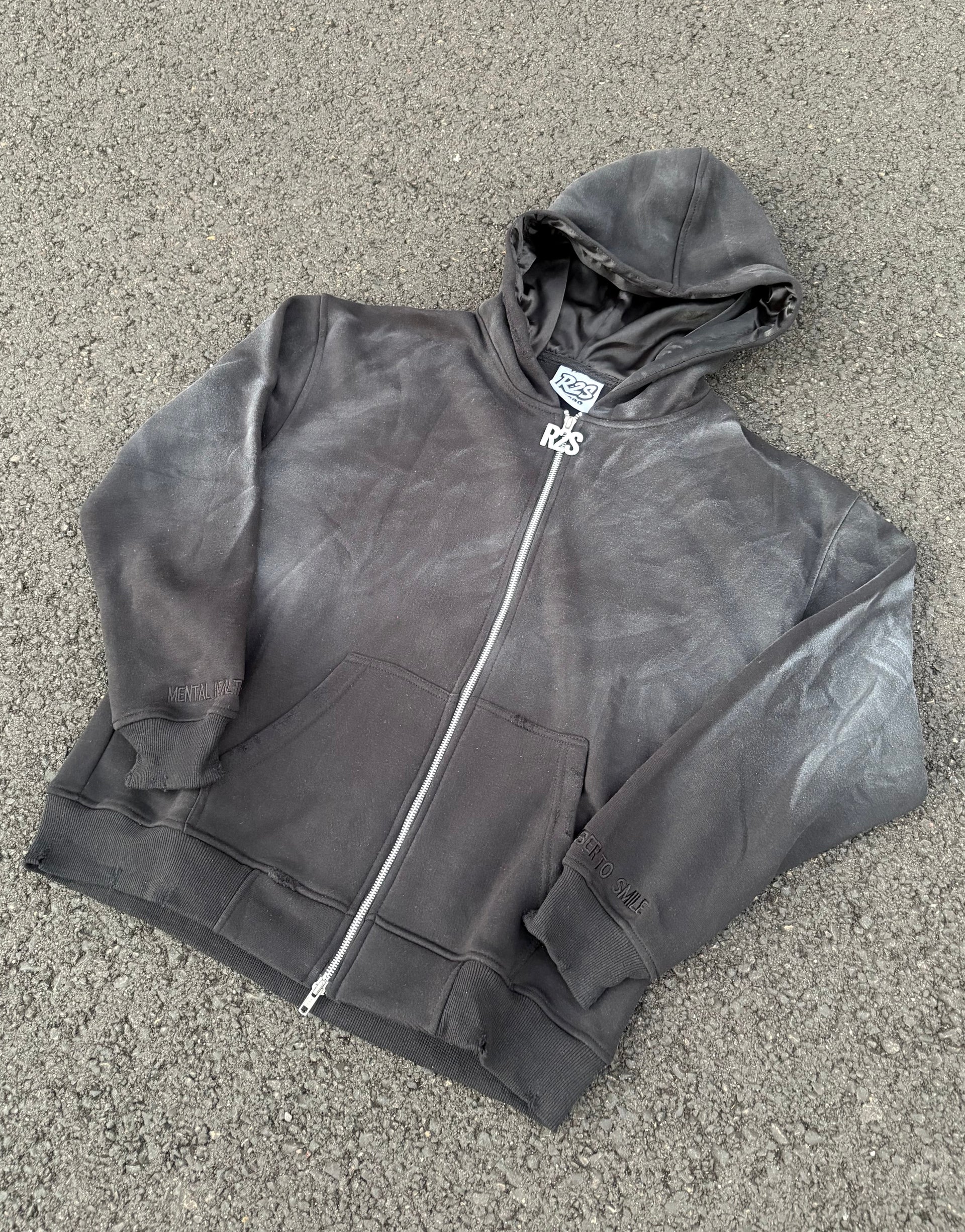 BLACK R2S ZIPUP